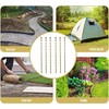 12 Inch 30 Pack Garden Staples ，Spiral Landscape Spikes, Landscape