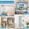 Bonpally Shower Curtain Rod, Adjustable 32-61 Inches Spring Tension Rod,