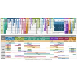 Tabla de Espectro Bacteriano y Antibióticos, Guía de Dosificación para Profesionales de la Salud. (Calcomanías)