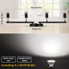 Ascher 4-Light LED Track Lighting Kit, Flexibly Rotatable Light Heads,