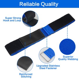 Skipwall Ladder Straps,Ladder Rack Tie Down Straps,Adjustable Multipurpose Securing Straps with Hook and Loop for Ladder, Home, Garage, Car, Truck or Boat (6)