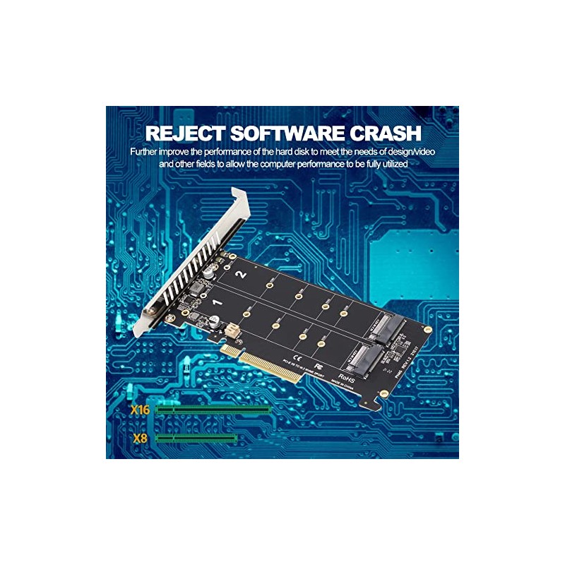 Dpofirs Adapter Card with 2 x 32Gbps Expansion Cards, Dual