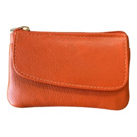 Golunski Small Soft Leather Coin Purse with Coin Purse Credit Card, Navy Blue, Petit, Purses