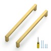 Ravinte 10 Pack Gold Cabinet Pulls 8-4/5 Inch Brushed Brass