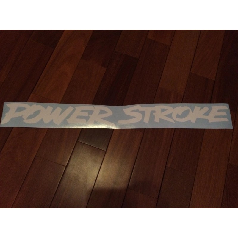Long Powerstroke 24" Long Diesel Letter Decal Sticker Windshield White
