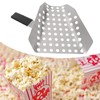 Aluminum Popcorn Scoop with Perforated Design, Labor Saving and Ergonomic
