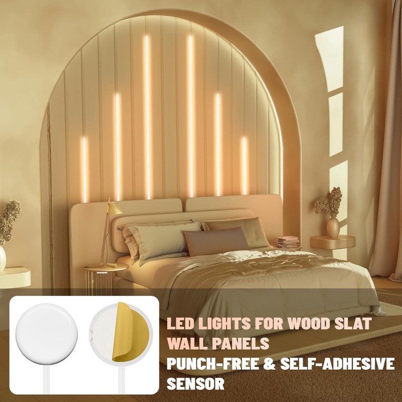 Lichaser LED Recessed Lighting for Acoustic Panel, 6 Pcs of
