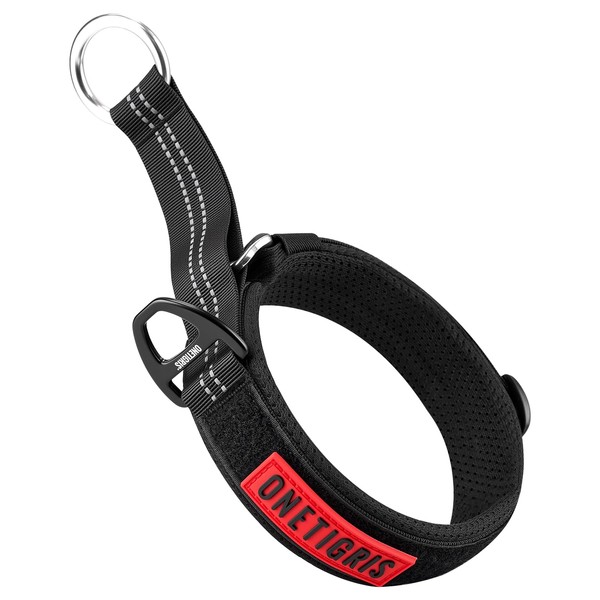 OneTigris Reflective Martingale Dog Choke Collar,P-shaped Training Canine Collar with