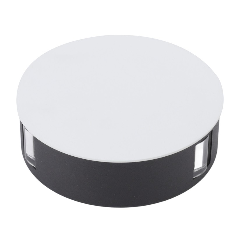 Wall Light Round Shape Aluminum Alloy 3 Beams Modern Wall