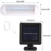 VLUOO Solar Powered Shed Light Rechargeable Split with On Off