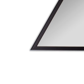 Radiance Goods Contemporary Black Finish Triangle Framed Wall Mirror 31.5" Height
