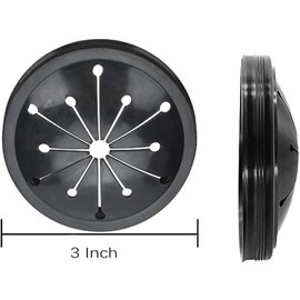 3 Inch Garbage Disposal Splash Guard Collar Sink Garbage Disposal Splash Guard for Whirlaway, Waste King, Sinkmaster and GE Models with 3.35 Inch Sink Stopper Replacement Garbage Disposal Stopper