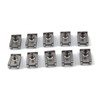 ULTECHNOVO 100pcs Motorcycle u Clip Nuts Manganese Steel Spire u