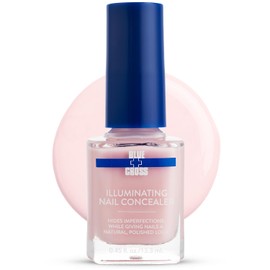 Blue Cross Illuminating Nail Concealer Polish, 5 Minute Manicure, Topcoat & Basecoat Nail Lacquer, Made in USA for Natural Shine, 0.45oz