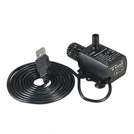 Mini Brushless Water Pump, MASO USB Motor Submersible Water Pump DC5V 4.8W 300L/H Lift 300cm Ultra-quiet Water Pump for Fountain Aquarium Fish Tank Pool（QR50L）