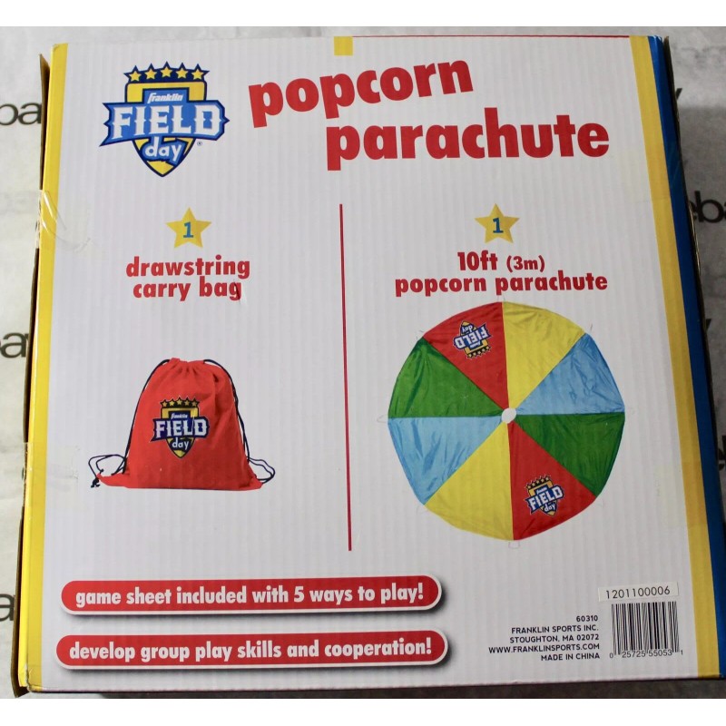 FRANKLIN FIELD DAY 10' WIDE POPCORN PARACHUTE GAME, 60310