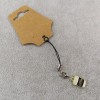 Pemby Studio COFFEE Cup Cell Phone Charm Strap Lariat Bean