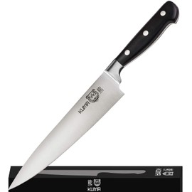 KUMA Multi Purpose Chef Knife Pro Bolster Edition (Set of 3) - 8 Inch Chef's Knife for Carving, Slicing & Chopping - Great Ergonomic Handle - Professional Kitchen Knives