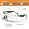 DEX FIT Safety Glasses SG210, Z87 Eye Protection, Anti-Fog &