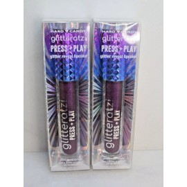 HARD CANDY GLITTERATZI PRESS+PLAY GLITTER REVEAL LIPCOLOR 1455 GLAMOUR .11OZ 2PC