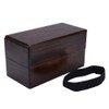 Lunch Boxes, Japanese Traditional Natural Square Wooden Lunch Container Double