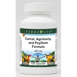Carrot, Agrimony, and Psyllium Formula - 450 mg (100 Capsules, ZIN: 512087) - 2 Pack