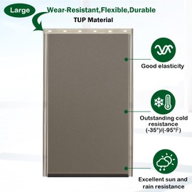 Large Dog Door Replacement Flap, Compatible with PetSafe Freedom Pet Doors PAC11-11039, Measures 16 7/8” x 10 1/8”, Doggie Door Flap Made from Durable Flexible TPU Materials