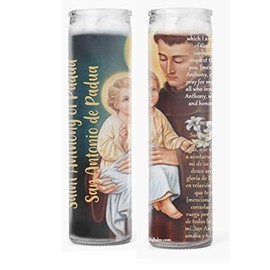 Gifts by Lulee, LLC Set of 2 St Anthony Prayer Candles 2 Veladoras De San Antonio
