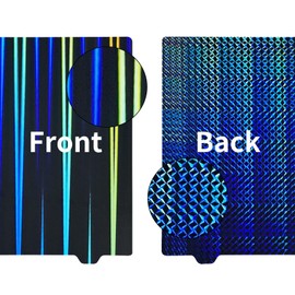 BCZAMD 235 x 235 mm 3D Printer Platform H1H Building Plate: Beam and Phantom Double-Sided Smooth Flexible and Removable Hologram Spring Steel Sheet for Ender 3 V2 Pro Neo V3 SE Neptune3 K1 No Mageticc