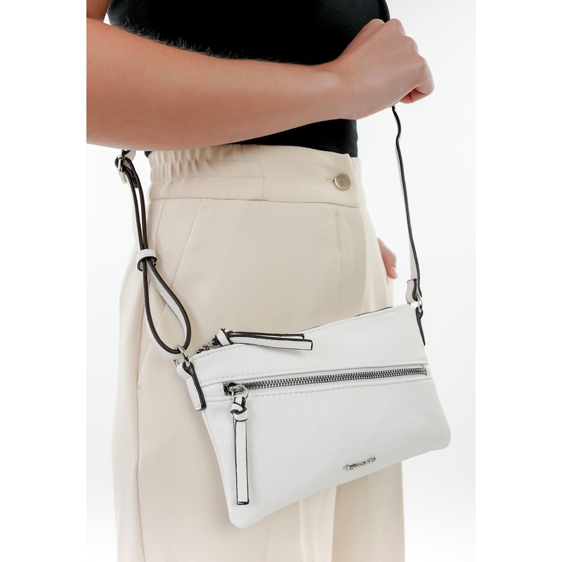 Tamaris TAS Alessia 30441 Women's Shoulder Bag Plain, White 300,