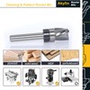 Solid Carbide Spiral Flush Trim Router Bits, 3-Flutes Down Cut