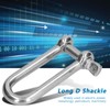 Long D Shackle, 304 Stainless Steel, Long D Shackle, Wire