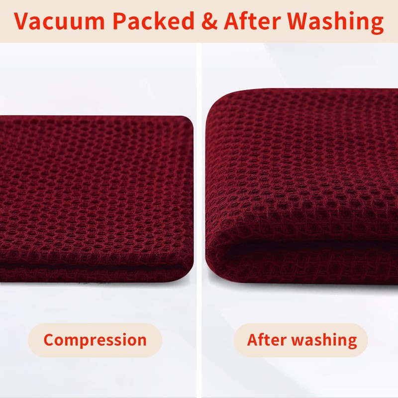 Homaxy Homaxy 100% Cotton Waffle Weave Kitchen Dish Towels, Ultra