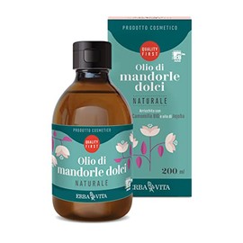 ERBA VITA Natural Sweet Almond Oil Enriched with Softening and Soothing Chamomile Extract for Skin