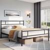 VECELO Metal Platform Bed Frame Queen Size with Headboard and