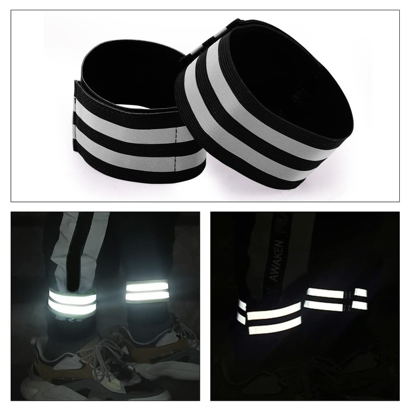Pack of 2 Reflective Armbands, Running, Reflective Bands, Night Running,