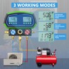 MOTOCOCHE Digital HVAC Gauges,R410A R134A Digital Vacuum Pressure Manifold gauges