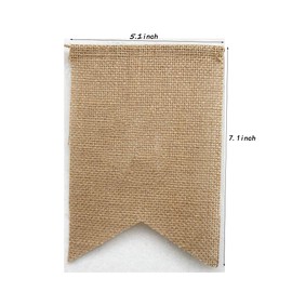 BABY Birthday Party Decoration, Baby Welcome Burlap Banner, Fruits and White Alphabet Combination Decoration Banner Burlap