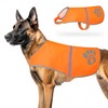 Reflective Dog Safety Vest, Adjustable Vest for Large Dogs, Orange