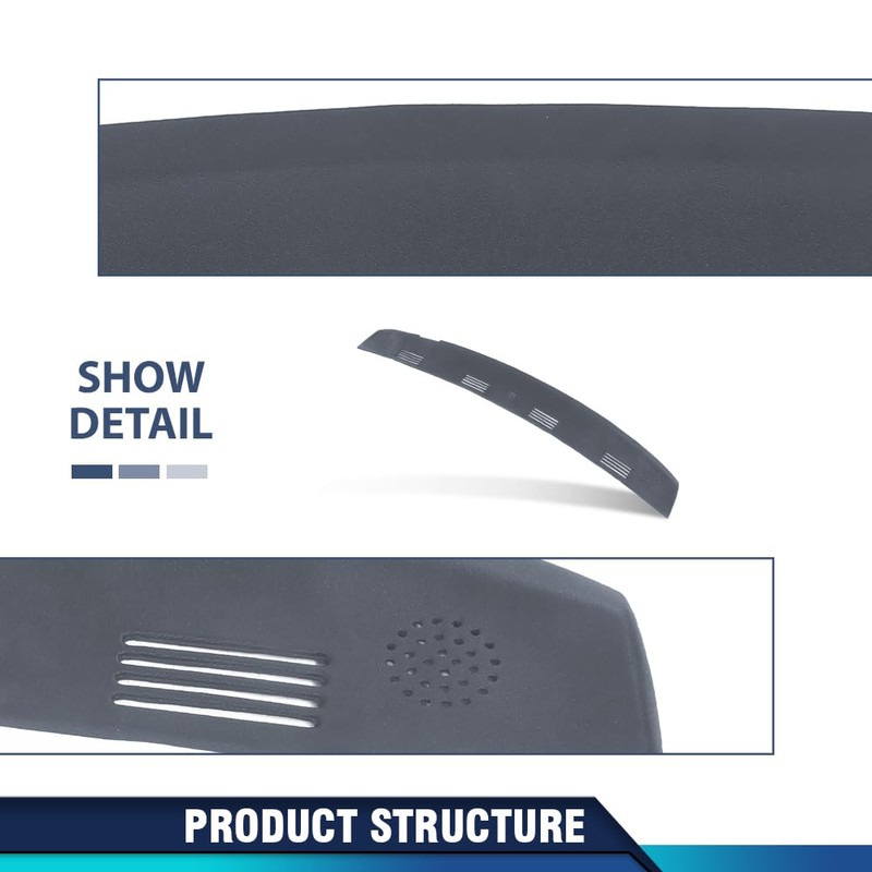 PIT66 Dash Cover Cap Compatible with Dodge Ram 1500 2002