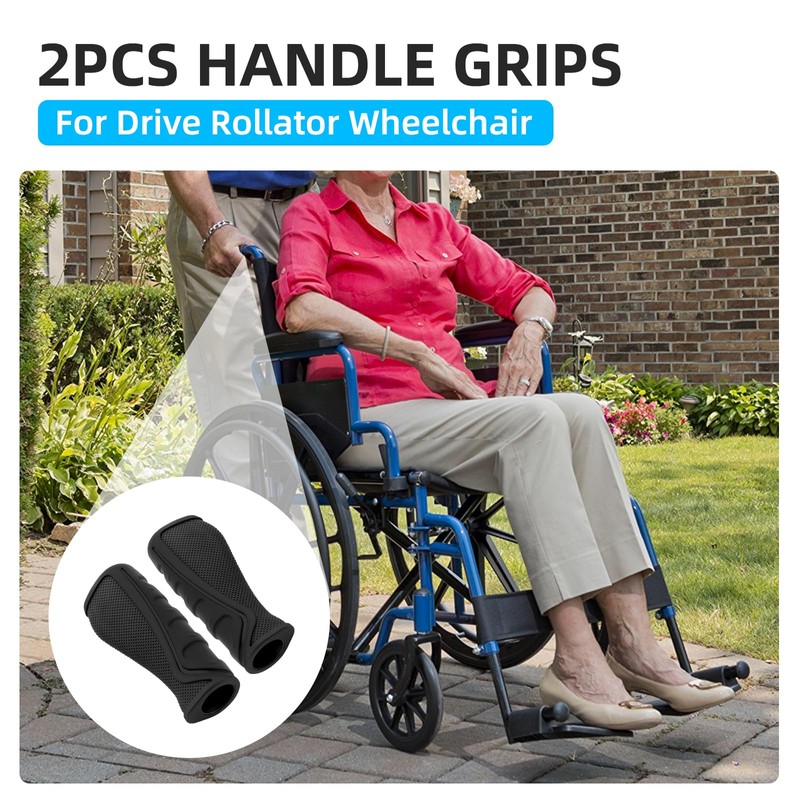 YIBEICO Handle Grip Replacement Parts for Drive Wheelchair, Anti-Slip Hand