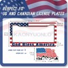 1PCS God Bless America & American Flag License Plate Frame