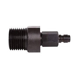 Air Venturi Firehouse Adapter, Male SCBA Fitting with Male Quick-Disconnect for Adapting to Firehouse Fill Stations, Black, 1/8", (AV-00048M)