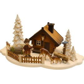 Ratags Table Decoration with Smoking House, Forest House