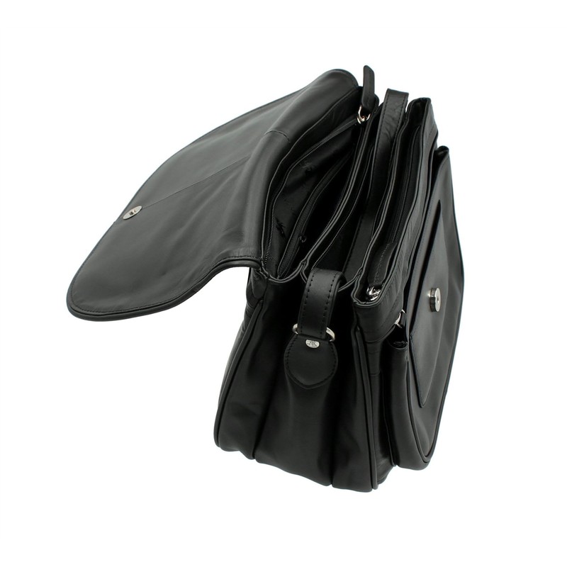 VISCONTI Leather Handbag Style 2195 Black