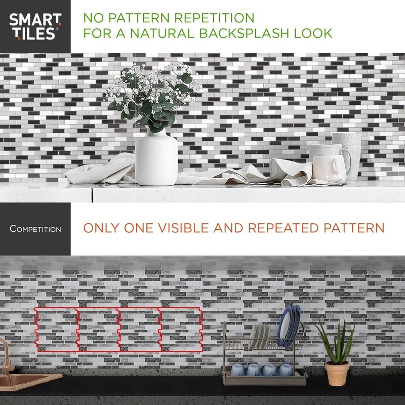 Smart Tiles - Peel and Stick Backsplash - Crescendo Modena