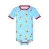 Landofgenie Men's Bodysuit Onesie Pyjamas Short Sleeve Romper for Men