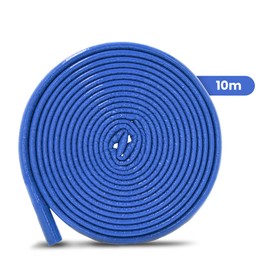 PE Pipe Insulation Hose 10 m Roll x Diameter 22 mm / 6 mm Insulation Thickness Blue Protective Hose Heating Pipe Insulation with Protective Skin Pipe Insulation Hose Pipe Insulation Hot Water Pipe