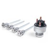 Ignition Switch Assembly Kit with 4 Door Lock Cylinder &