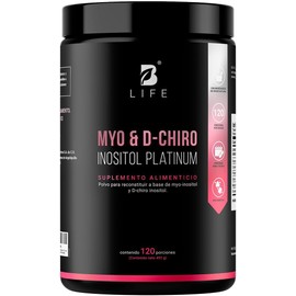 Myo y D-Chiro Inositol 120 días de consumo. Mezcla de 40:1. Myo & D-Chiro Inositol Platinum 492 Gramos. B Life